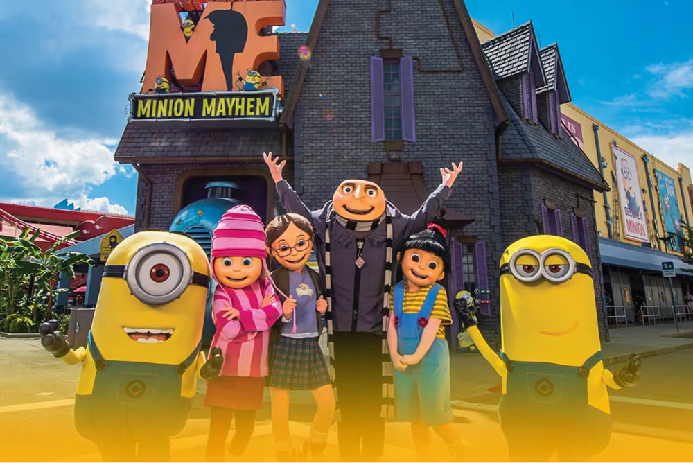 A game development screenshot of a Game app made for Universal, focussed on Minions, Despicable me 2.